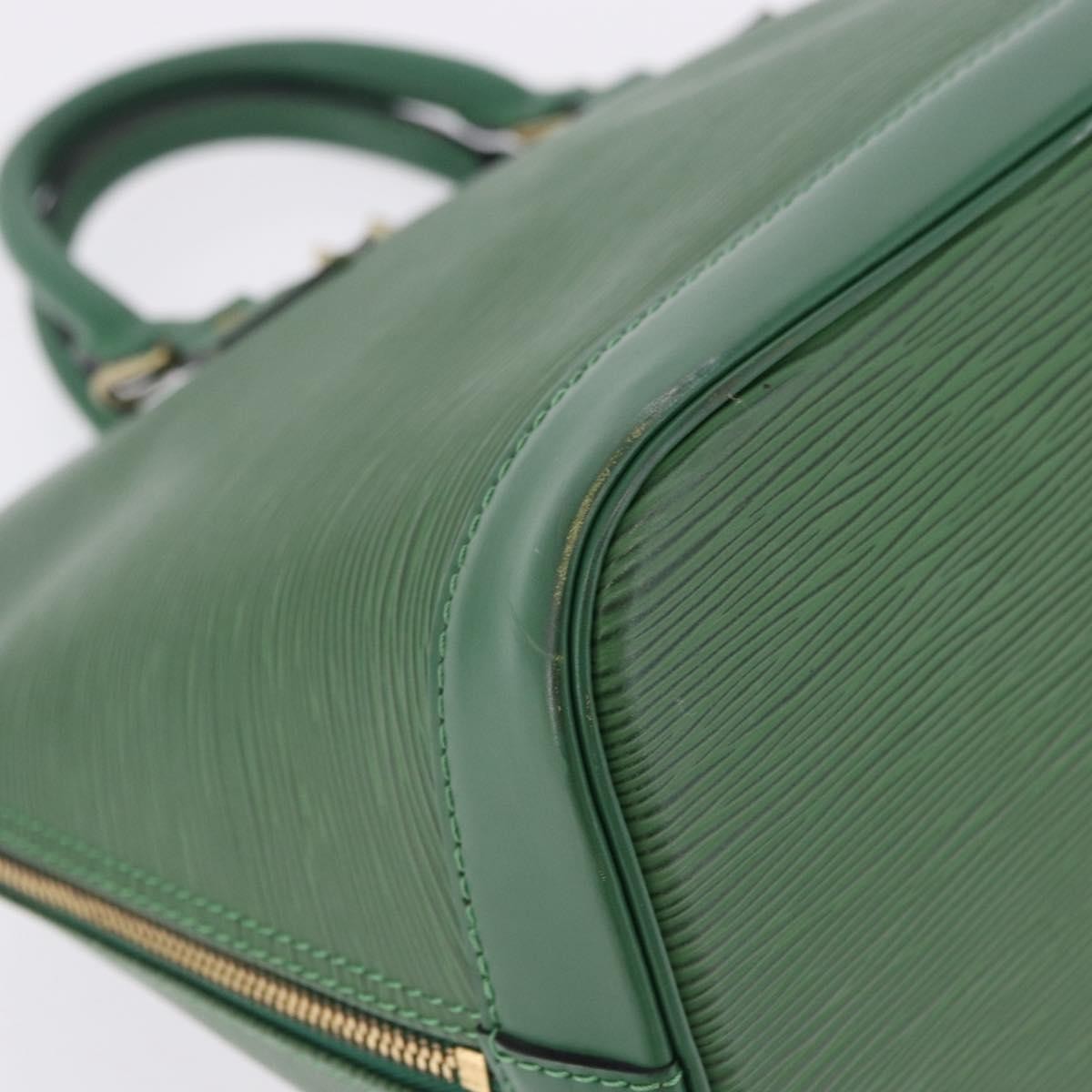 Louis Vuitton Alma Epi, Green, Leather, Handbag