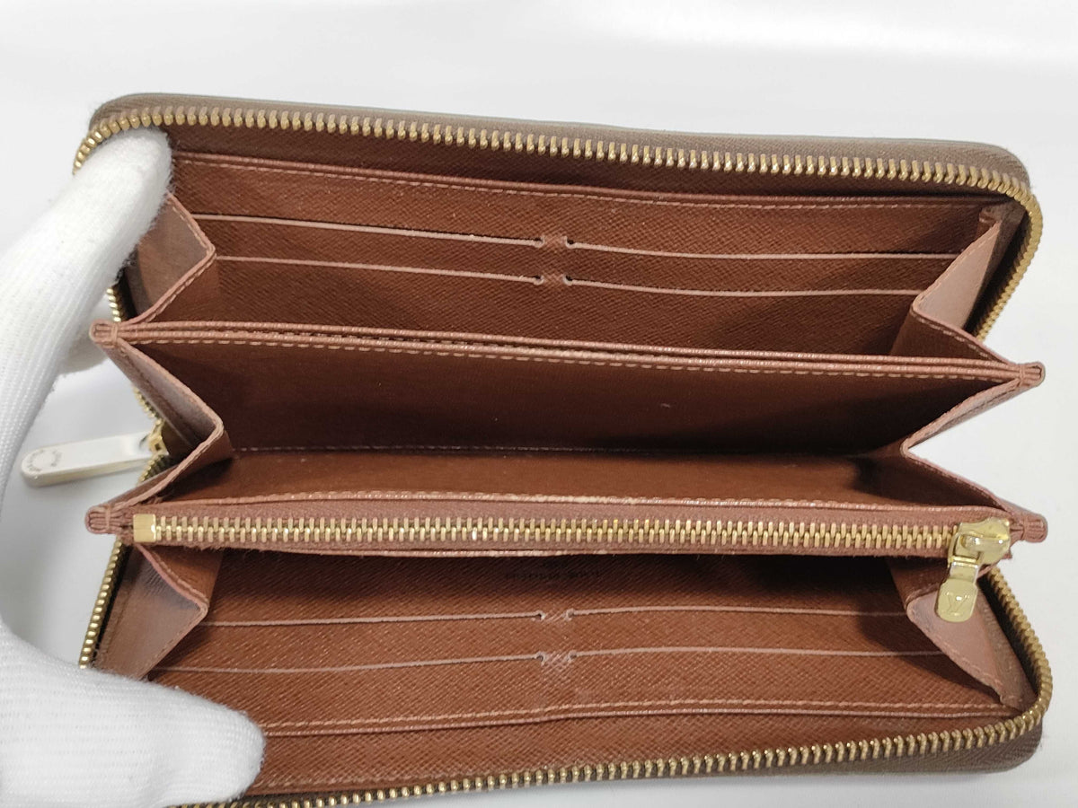 Louis Vuitton Zippy Monogram Canvas, Brown, Canvas, Wallet