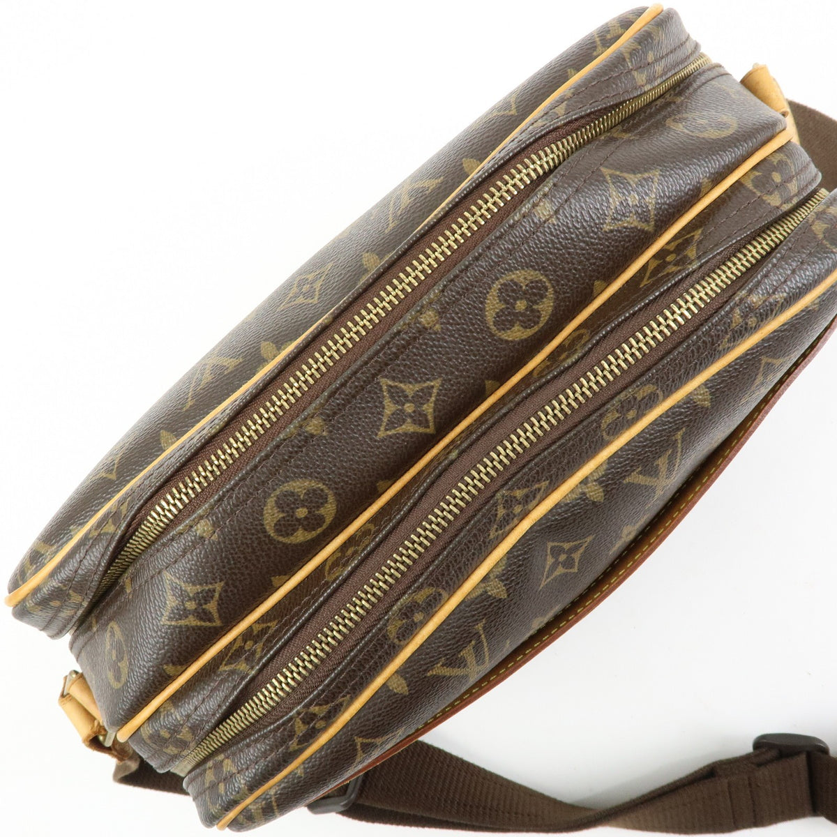 Louis Vuitton Reporter Monogram Canvas, Brown, Canvas, Shoulder Bag