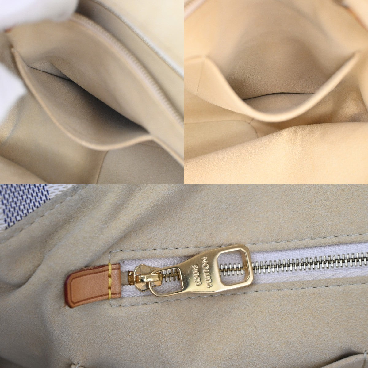 Louis Vuitton Salina Damier, White, Canvas, Handbag