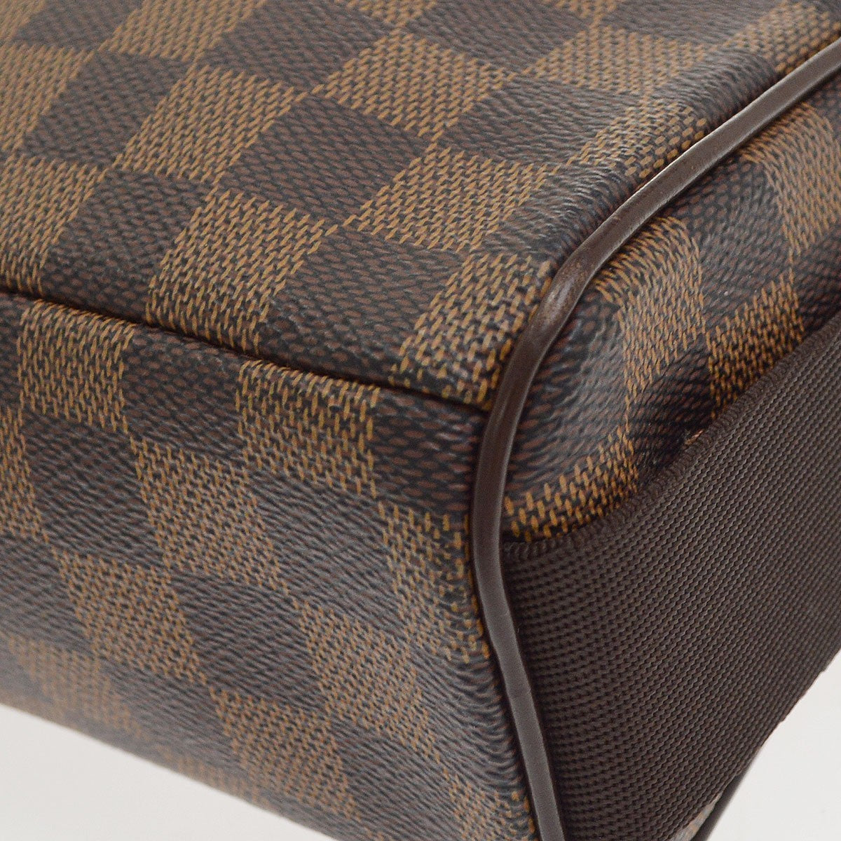 Louis Vuitton Olav Damier Ebene, Brown, Canvas, Shoulder Bag