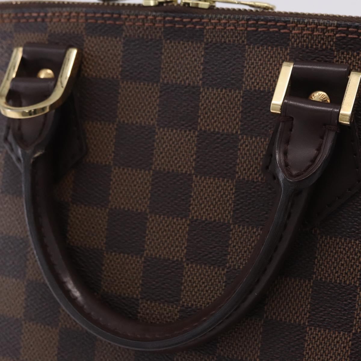 Louis Vuitton Alma Damier, Brown, Canvas, Handbag