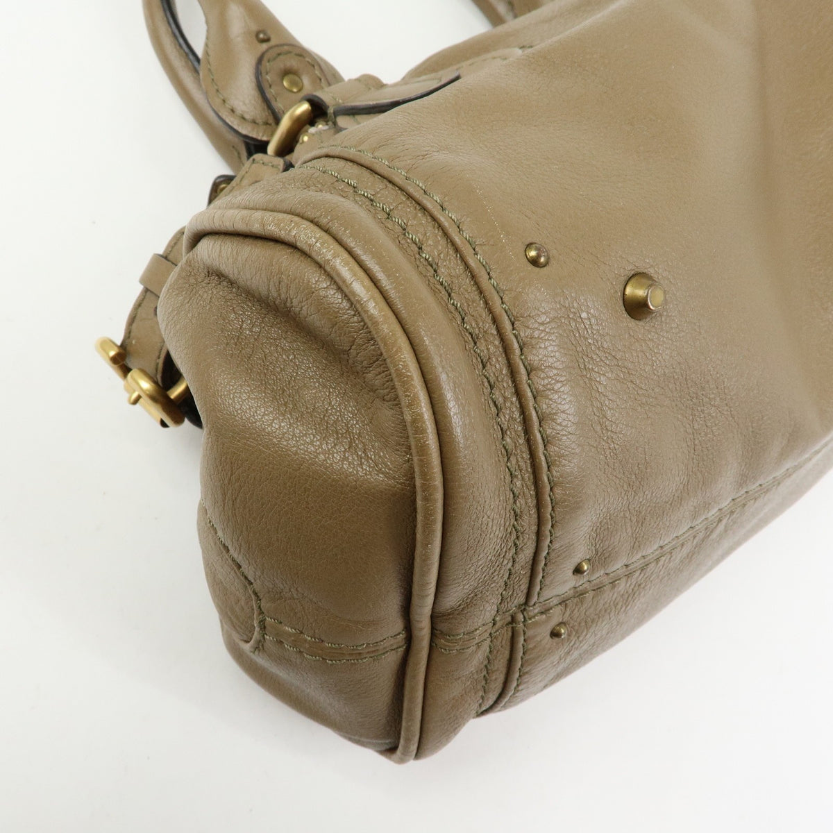 Chloe Paddington Leather, Brown, Leather, Tote Bag