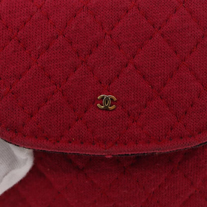 Chanel Vintage Chain Pocket Clutch Cotton, PINK, COTTON, Clutche & pouche