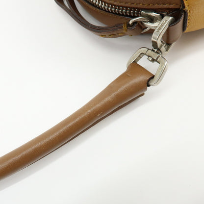 Prada Shoulder Leather, Yellow, Leather, Shoulder Bag