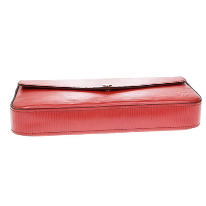 Louis Vuitton Felicie Chain Epi Leather, Red, Leather, Clutch