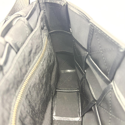Bottega Veneta Cassette Maxi Intrecciato Leather, Black, Leather, Shoulder Bag