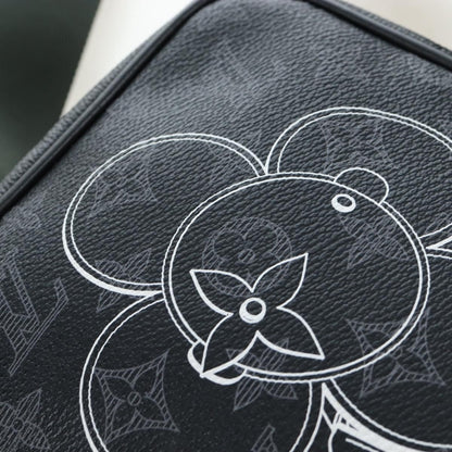 Louis Vuitton Danube Limited Edition Vivienne Monogram Eclipse, Black, Canvas, Shoulder Bag