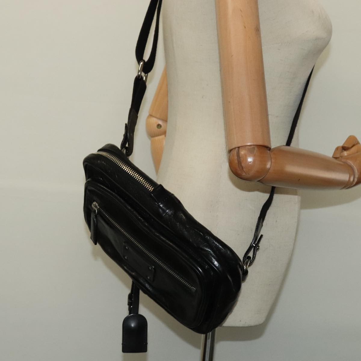 Chloe Paddington Body Leather, Black, Leather, Shoulder Bag