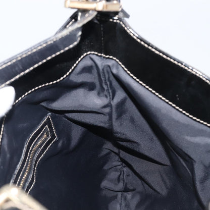 Gucci Britt Web Hobo Dialux Coated Canvas, Black, Canvas, Shoulder Bag
