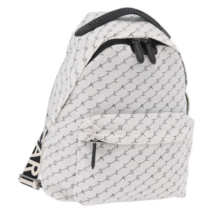 Stella McCartney Falabella Go Monogram Monogram Canvas, White, Nylon, Backpack
