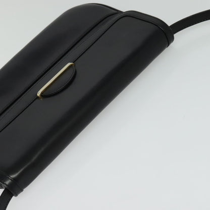 Bally Vintage Leather, Black, Leather, Shoulder Bag