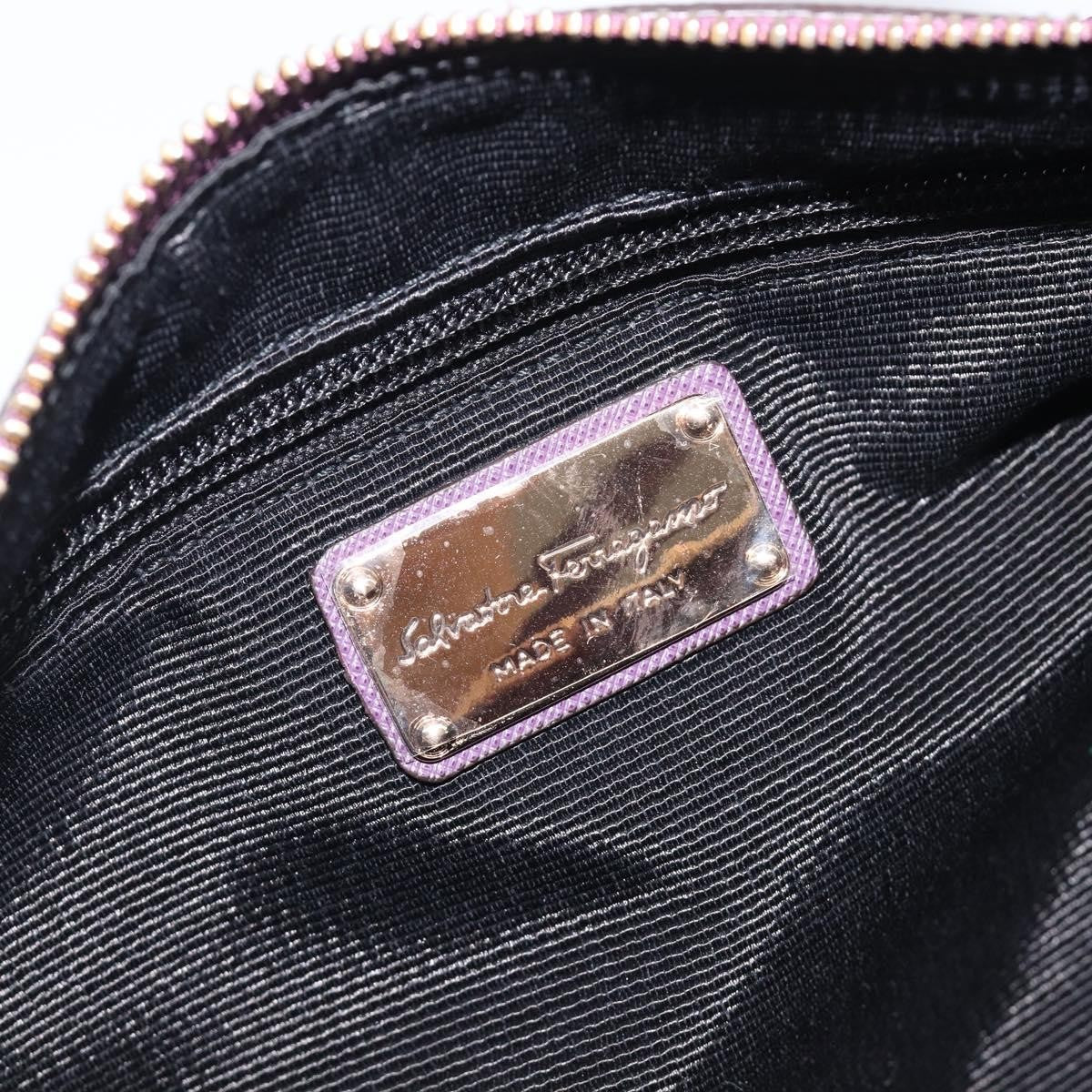 Salvatore Ferragamo Vara Bow Cylinder Bag Nylon, Purple, Nylon, Shoulder Bag
