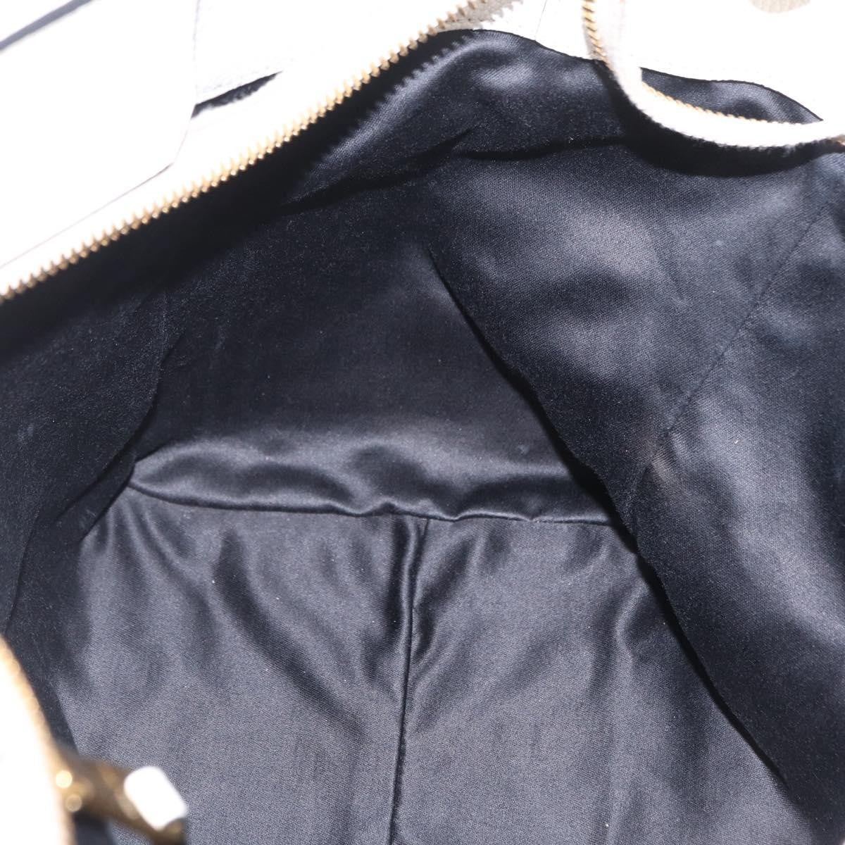 Miu Miu Madras Front Zip Leather, White, Leather, Tote Bag