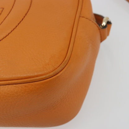 Gucci Soho Disco Leather, Orange, Leather, Shoulder Bag