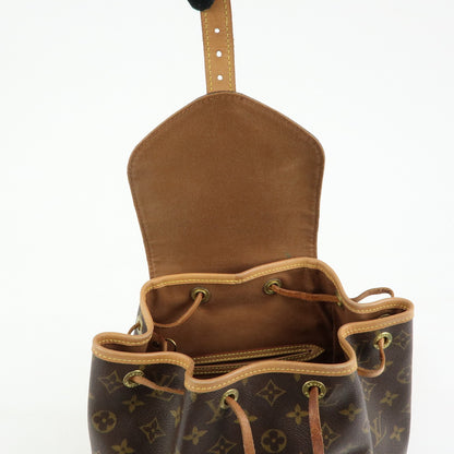 Louis Vuitton Vintage Montsouris Monogram Canvas, Brown, Canvas, Backpack