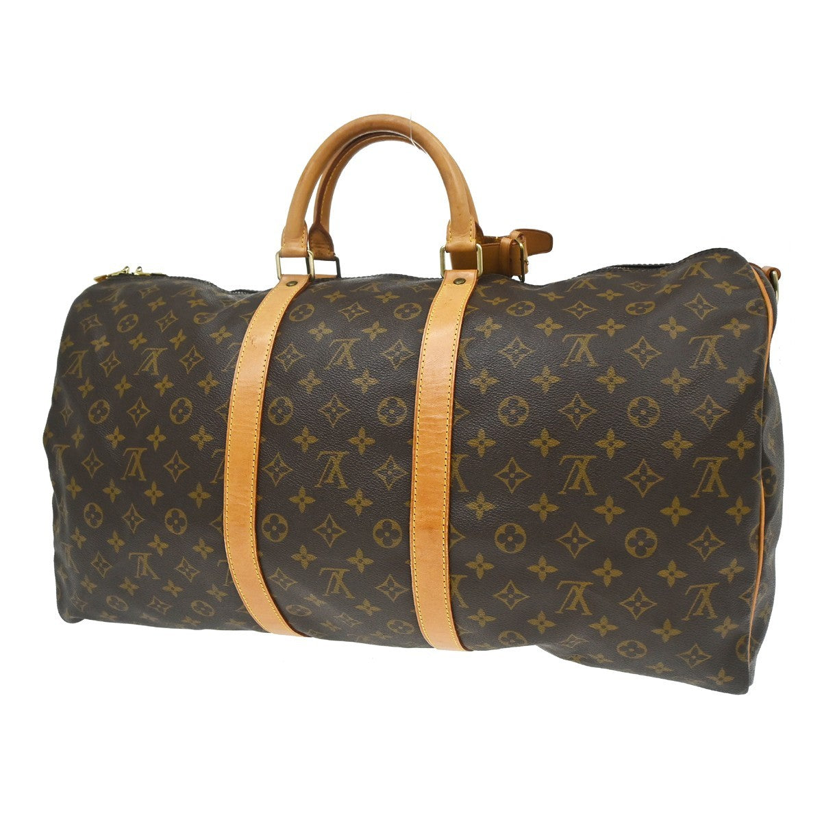 Louis Vuitton Keepall Bandouliere Monogram Canvas, Brown, Canvas, Travel Bag