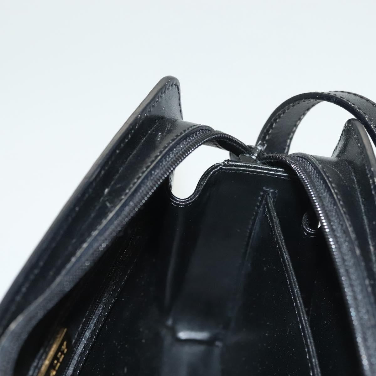 Bally Vintage Leather, Black, Leather, Shoulder Bag
