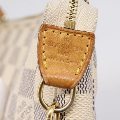 Louis Vuitton Pochette Accessoires NM Damier, White, Canvas, Clutch
