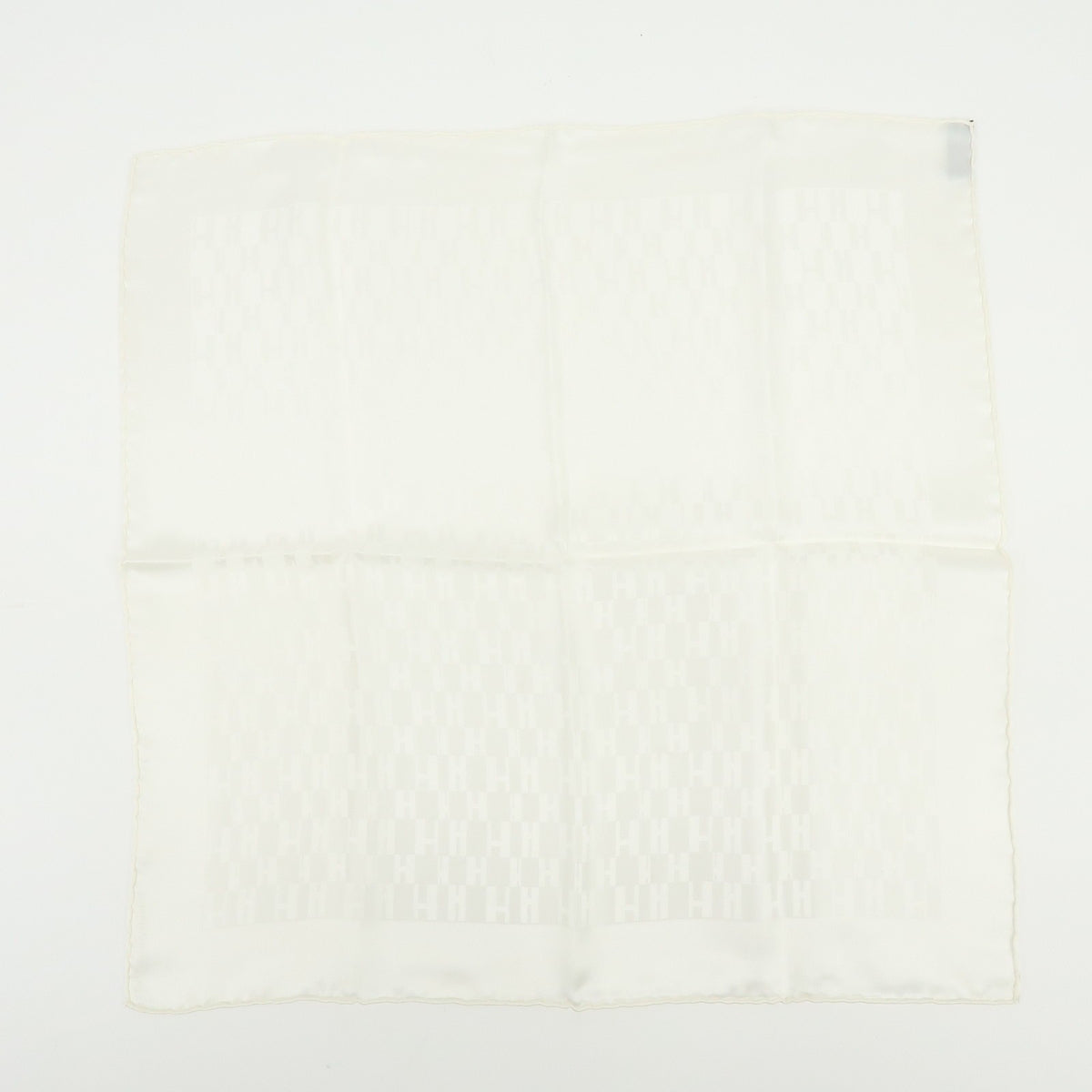 Hermes Carré 40 Silk, White, Silk, Scarf