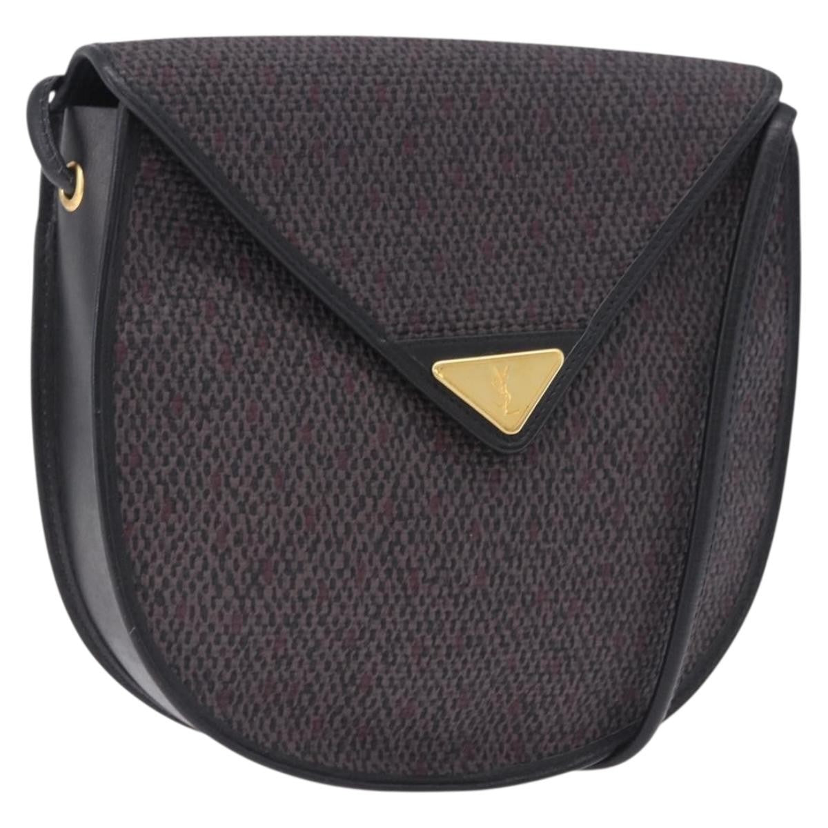 Saint Laurent Vintage Canvas, Purple, Canvas, Shoulder Bag