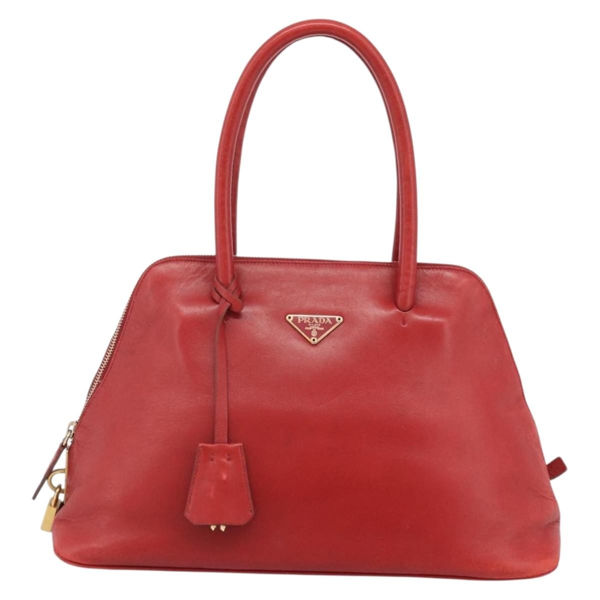 Prada Promenade Saffiano Leather, Red, Leather, Handbag