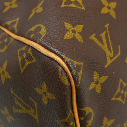 Louis Vuitton Keepall Monogram, Brown, Canvas, Travel Bag