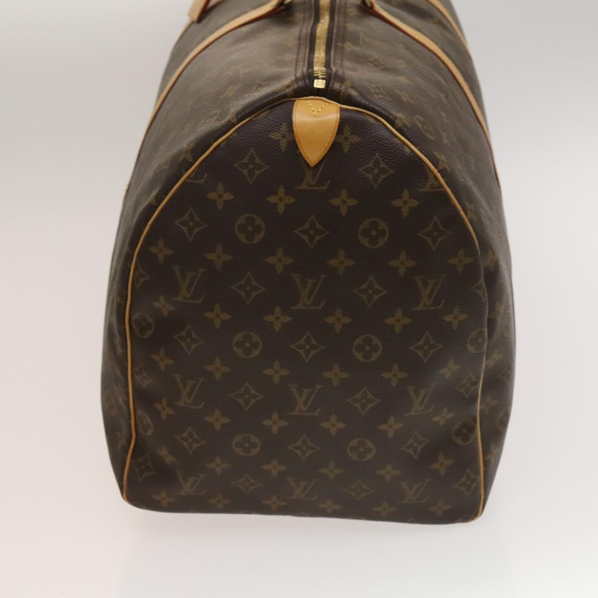 Louis Vuitton Keepall Bag Monogram Canvas, BROWN, CANVAS, Travel bag
