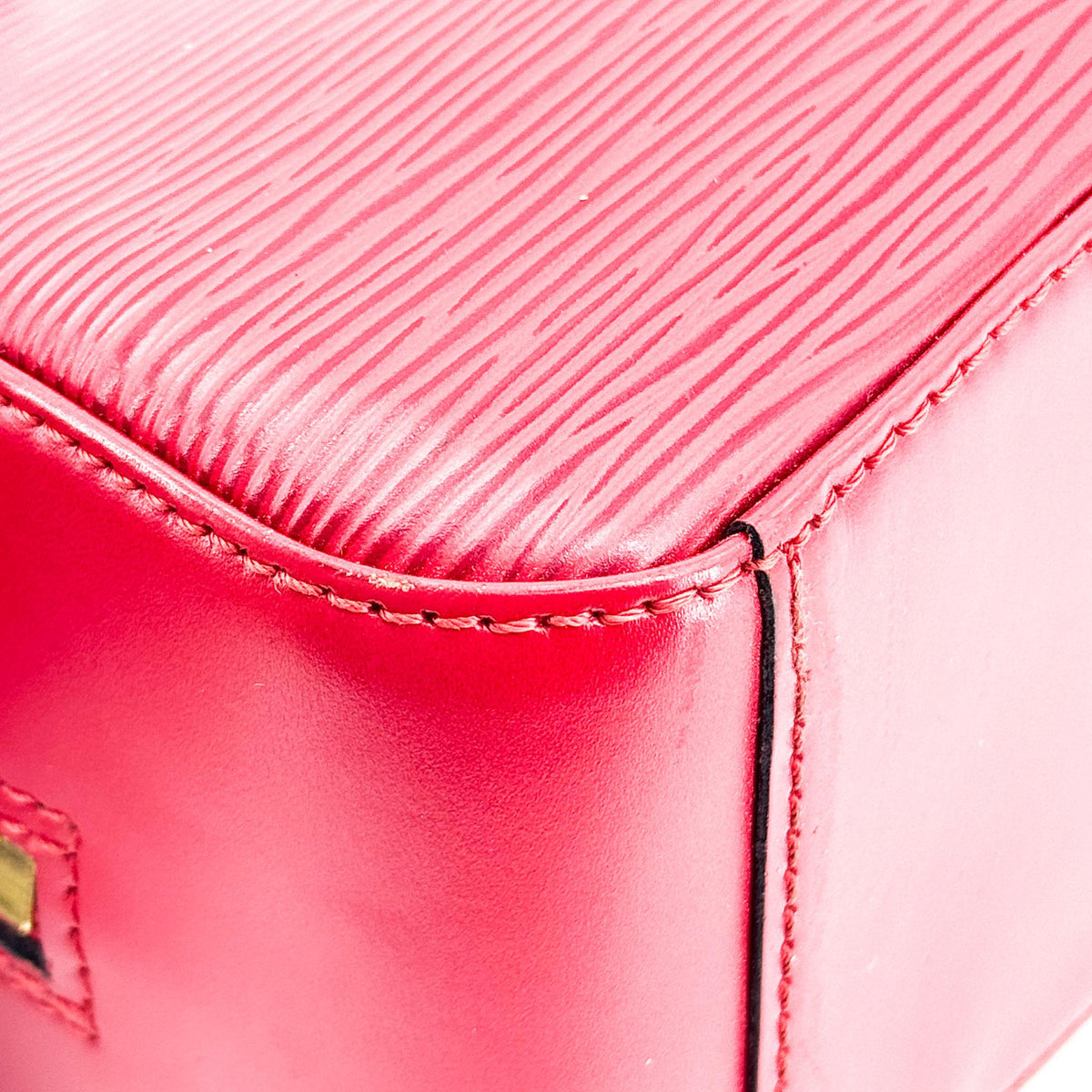Louis Vuitton Jasmin Epi Leather, Red, Leather, Handbag