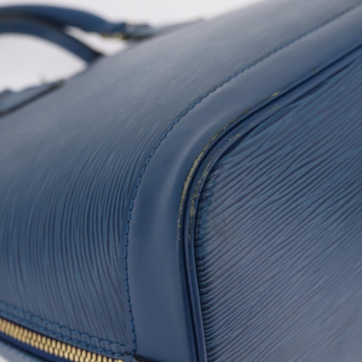Louis Vuitton Alma Epi Leather, Blue, Leather, Handbag