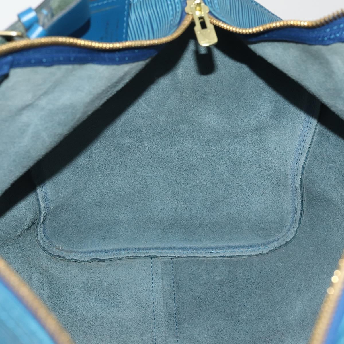 Louis Vuitton Keepall Bag Epi Leather, Blue, Leather, Travel Bag