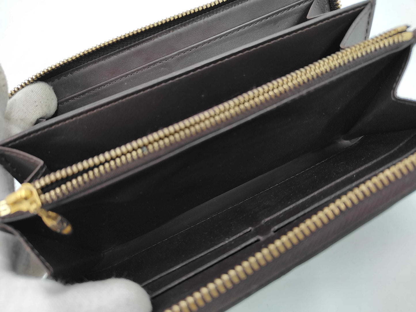 Louis Vuitton Zippy Organizer Epi Leather, Burgundy, Leather, Wallet