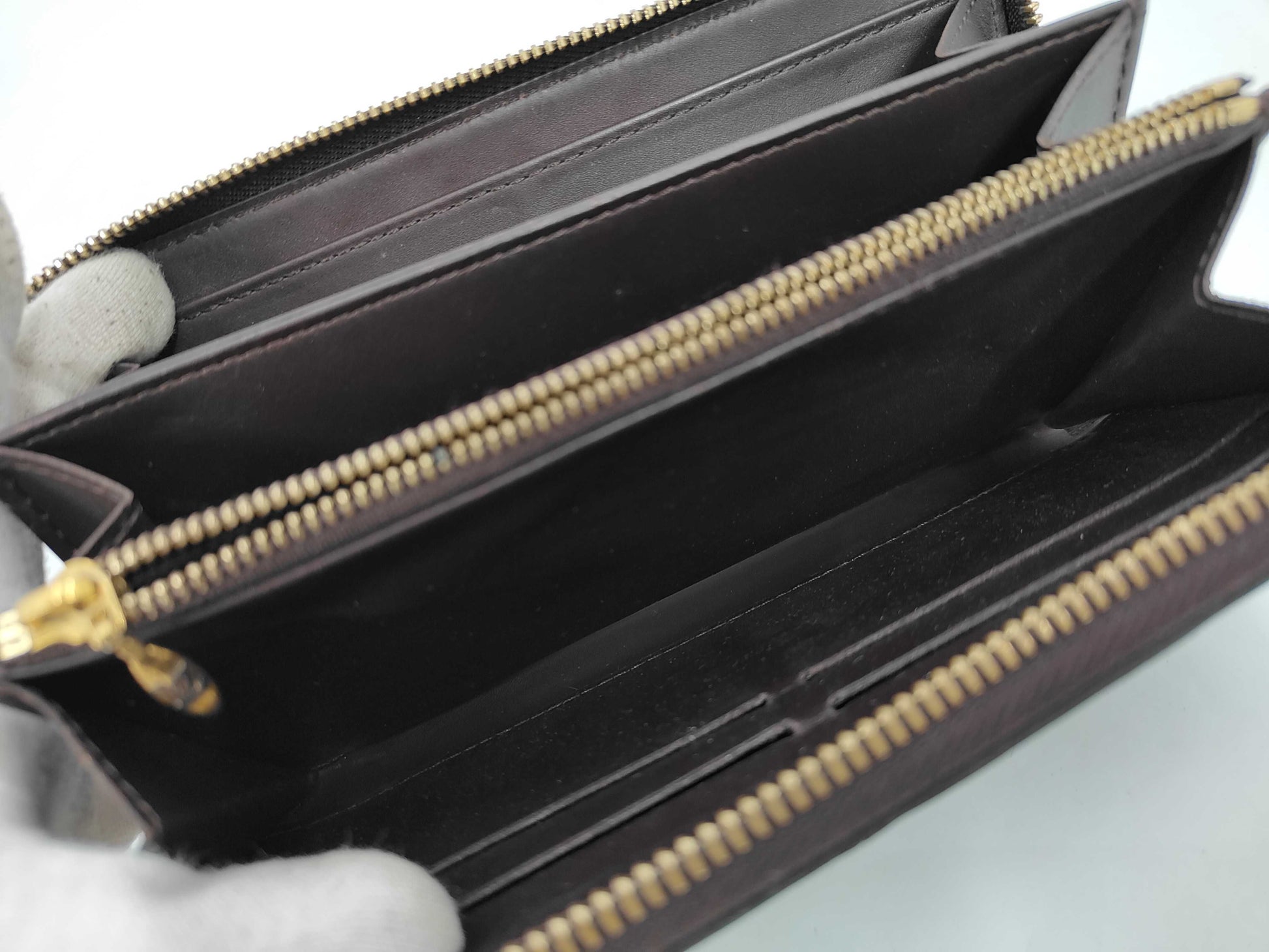 Louis Vuitton Zippy Organizer Epi Leather, Burgundy, Leather, Wallet