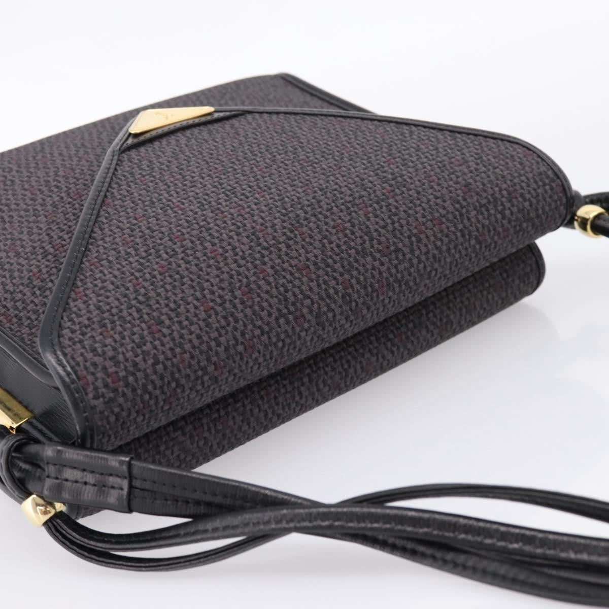 Saint Laurent Vintage Shoulder bag Leather, Gray, Canvas, Shoulder Bag