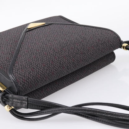 Saint Laurent Vintage Shoulder bag Leather, Gray, Canvas, Shoulder Bag