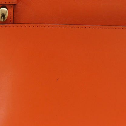 Loewe T Messenger Leather, Orange, Leather, Crossbody Bag