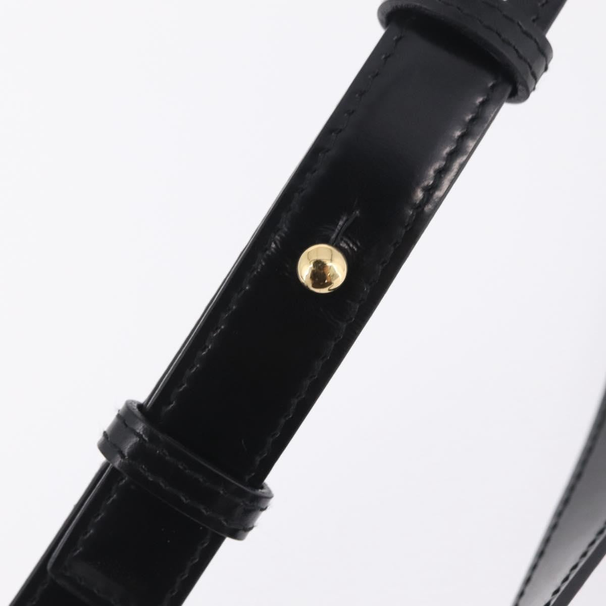 Celine Vintage Horse Carriage C Macadam Canvas and Leather, Black, Canvas, Shoulder Bag