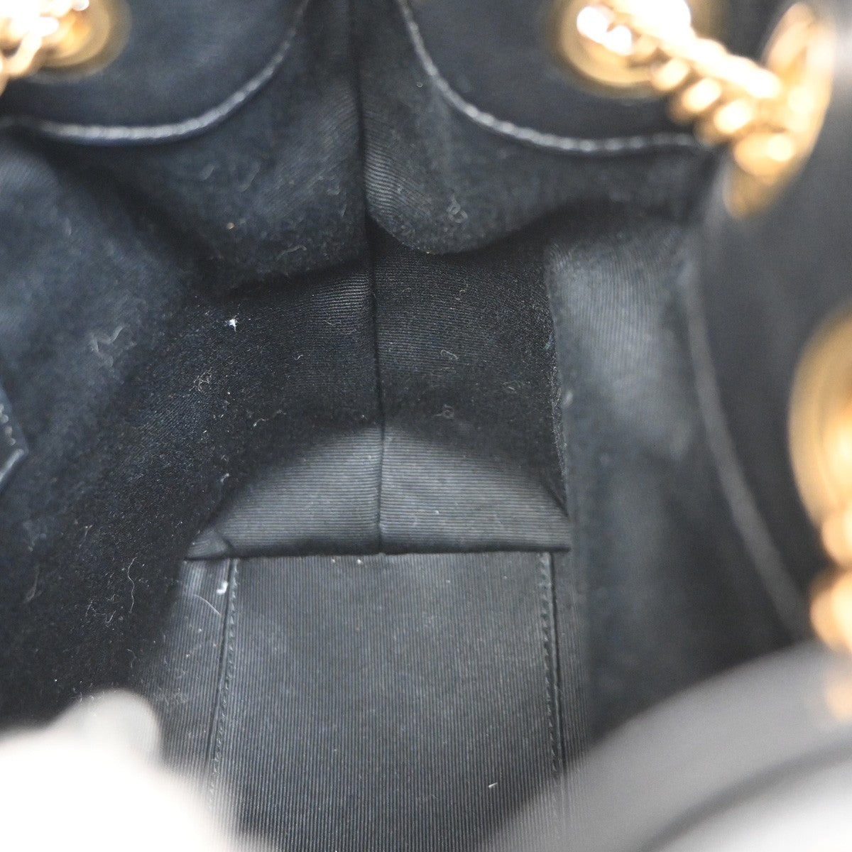 Saint Laurent Joe Bucket Matelasse Chevron Leather, Black, Leather, Handbag