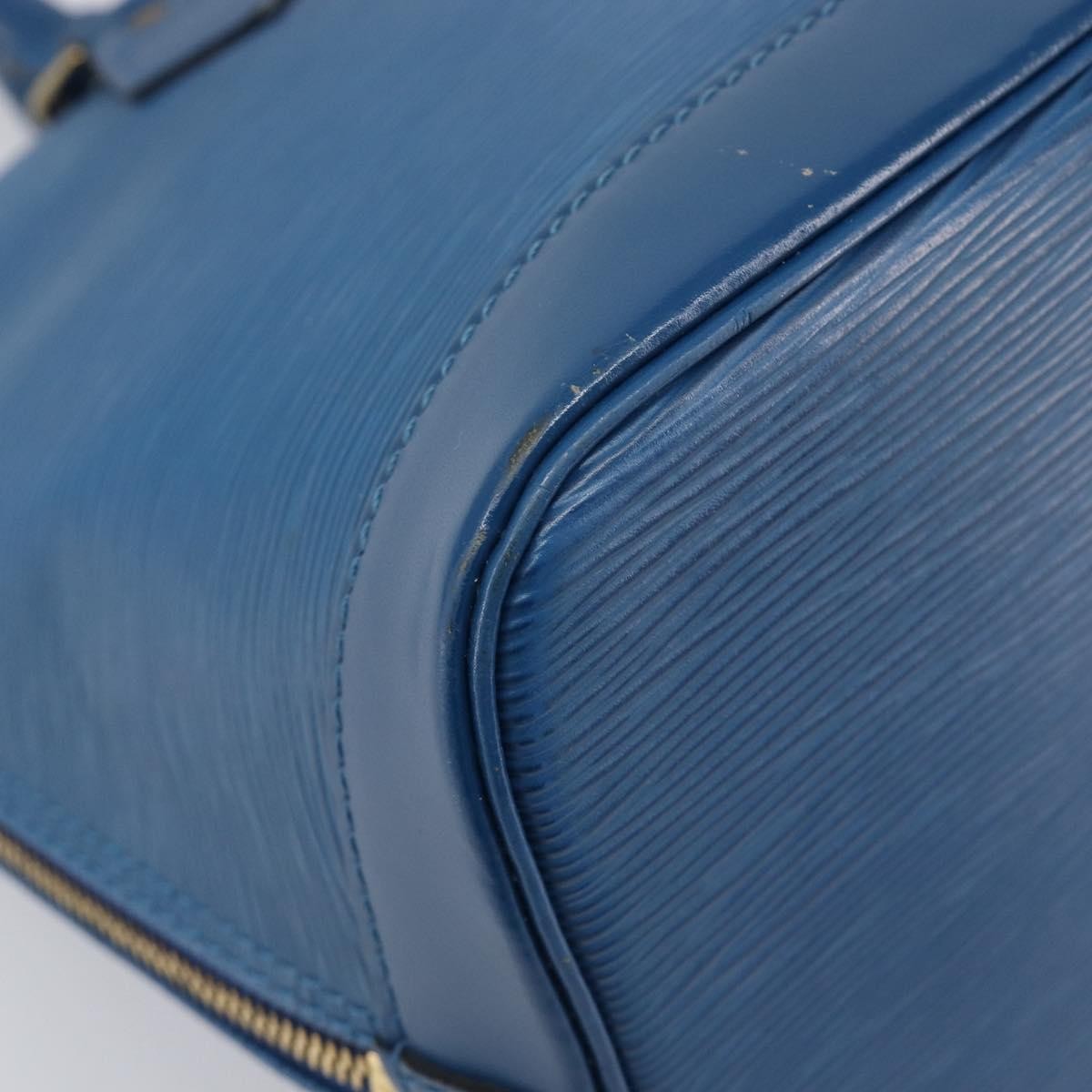 Louis Vuitton Alma Epi Leather, Blue, Leather, Handbag