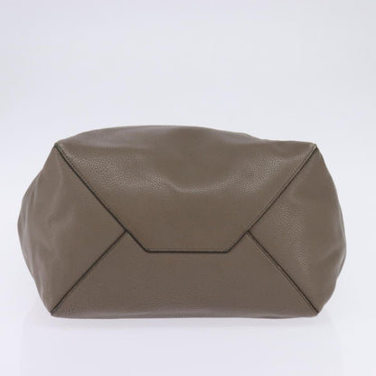 Celine Phantom Cabas Leather, GRAY, LEATHER, Tote bag