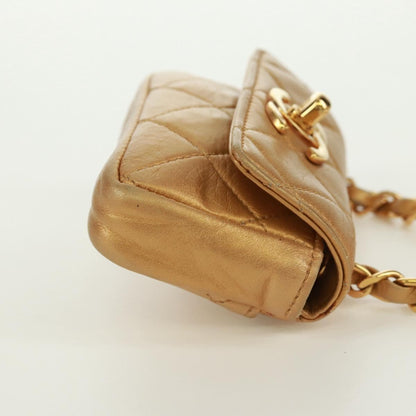 Chanel Classic Flap Charm Chain Belt Quilted Caviar, Gold, Leather, Handbag