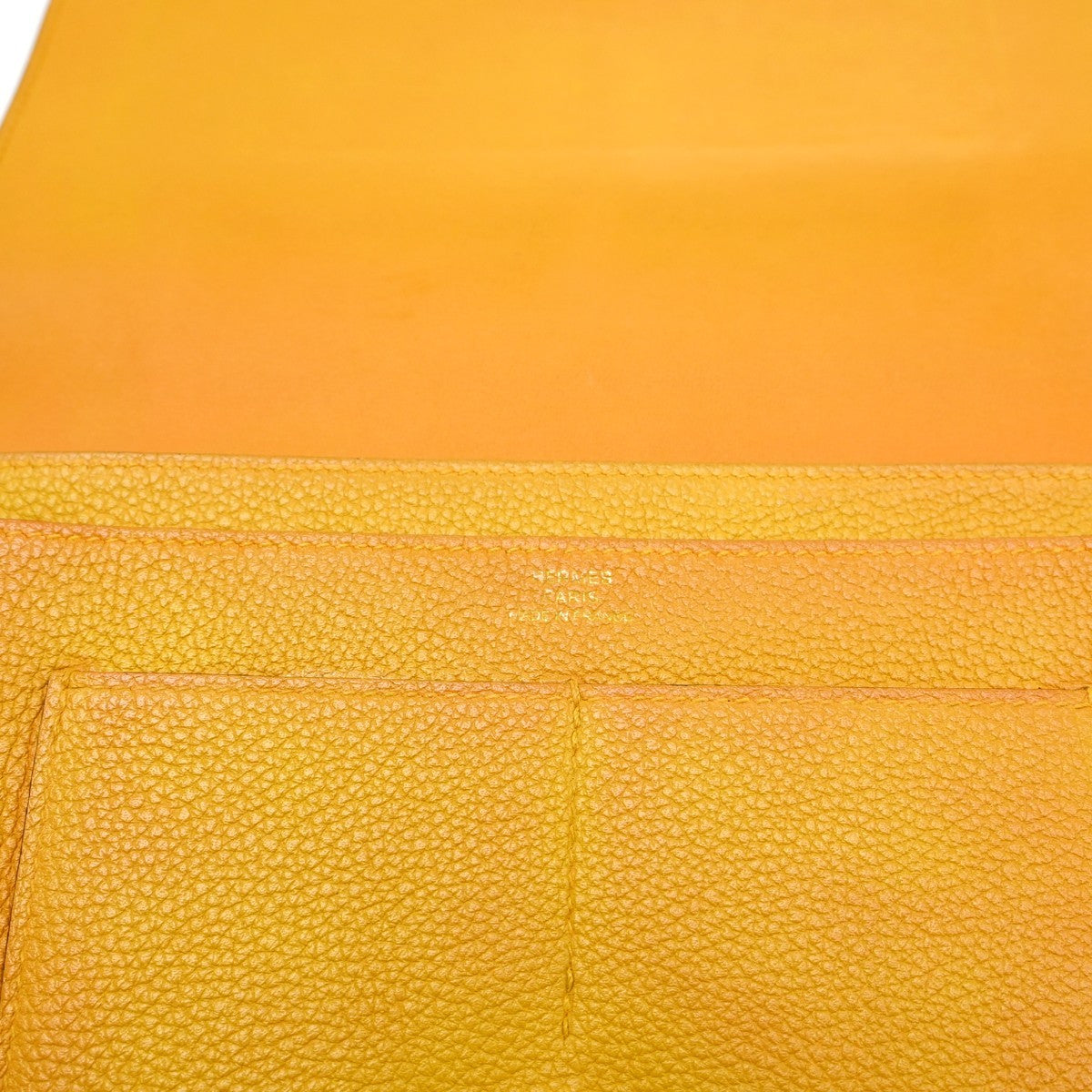 Hermes Dogon Duo Combined Leather, Yellow, Leather, Wallet
