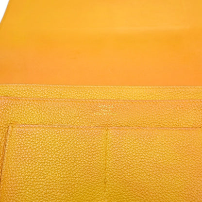 Hermes Dogon Duo Combined Leather, Yellow, Leather, Wallet