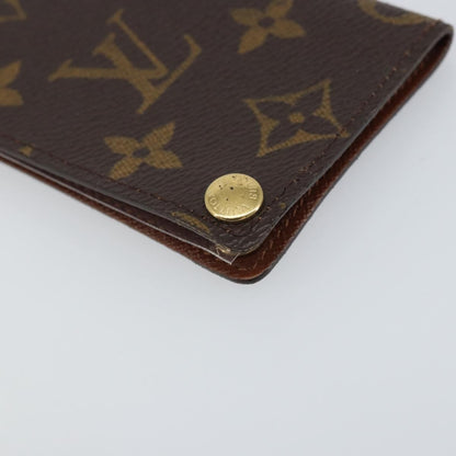 Louis Vuitton Porte Cartes Pression Card Case Monogram Canvas, Brown, Canvas, Card Holder