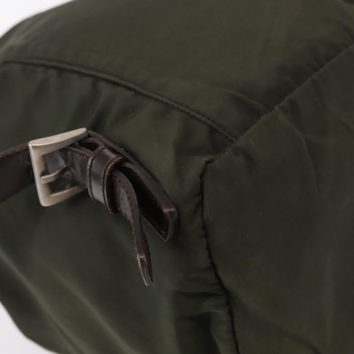 Prada Front Pocket Tessuto, Khaki, Nylon, Backpack