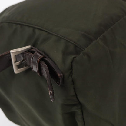 Prada Front Pocket Tessuto, Khaki, Nylon, Backpack