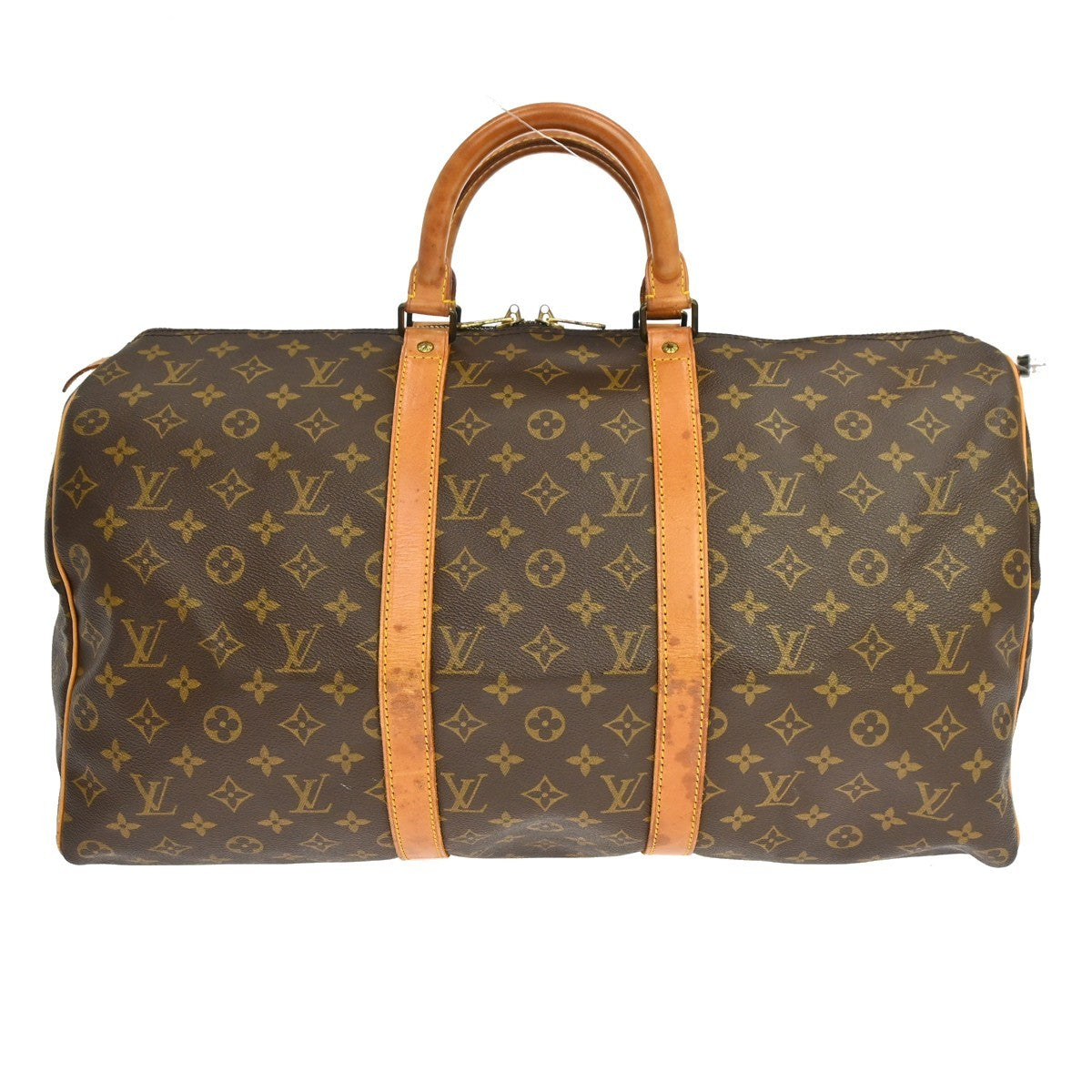 Louis Vuitton Keepall Monogram Canvas, Brown, Canvas, Travel Bag
