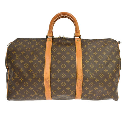 Louis Vuitton Keepall Monogram Canvas, Brown, Canvas, Travel Bag