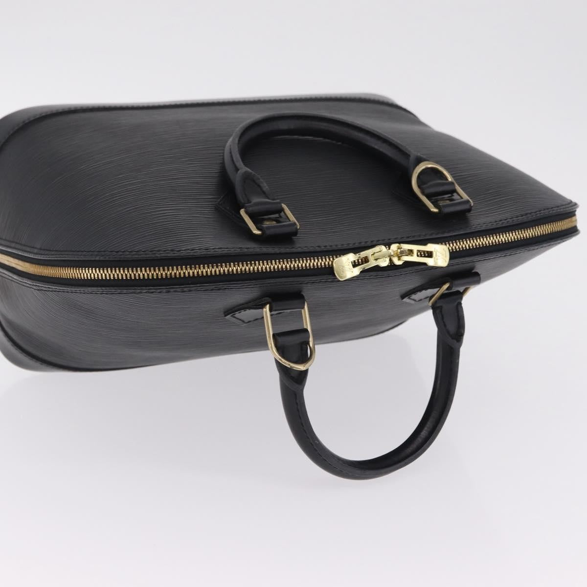 Louis Vuitton Alma Epi Leather, Black, Leather, Handbag