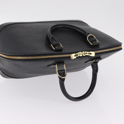 Louis Vuitton Alma Epi Leather, Black, Leather, Handbag